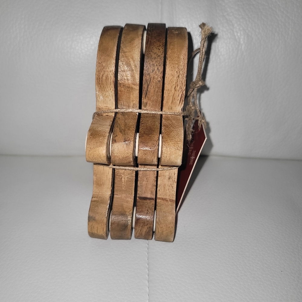 Wood Gingerbread coasters